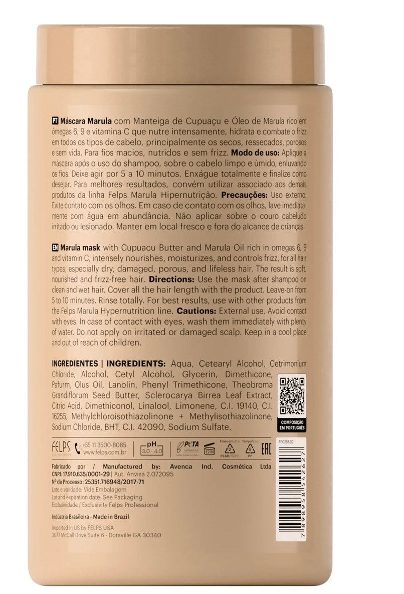 Felps Professional Marula Hyper Nutrition Hair Mask – 1KG