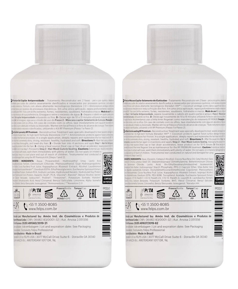 Felps Premium Reconstrucción RP Hair Repair Set – 2 × 100 ml